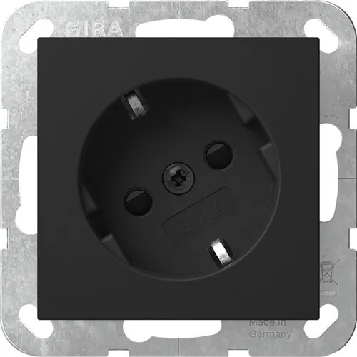 Gira Steckdosen Schwarz von Gira