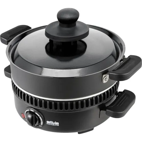 Silva Schneider Crepesgerät 25 cm - Küchengeräte, vielseitig einsetzbar mit stufenloser Temperaturregelung und Kontrollleuchte für perfekt gebräunte Crepes und köstliche Füllungen.