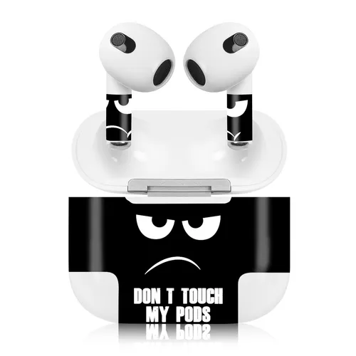 Dekorfolie Schutzfolie Air Pod 3.Gen Design Folien Set Dont touch R189-04