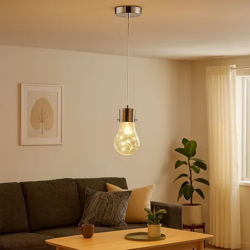 Pendellampe Hängeleuchte Pendelleuchte Retro Glühbirne Wohnzimmerlampe Geflecht