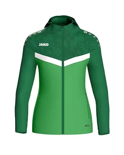 JAKO ICONIC Kapuzenjacke - Zipper Hoodie Kinder Unisex - Funktionsjacken für Kinder mit Keep Dry Funktion, ideal für sportliche Aktivitäten bei jedem Wetter und aus 100% recyceltem Polyester für nachhaltigen Komfort.