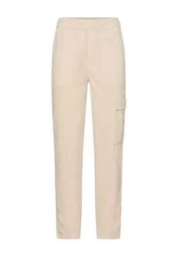 camel active Damen Cargo-Hose aus Reiner Baumwolle in beige von camel active