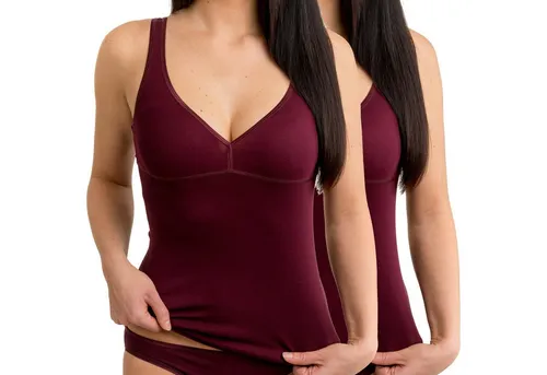 HERMKO Unterhemd 175803860 2er Pack Damen BH-Hemd 2er Pack (Weitere Farben)