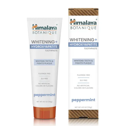 Himalaya Botanique Zahnpasta – Whitening & Hydroxylapatit für starke Zähne, Pfefferminz