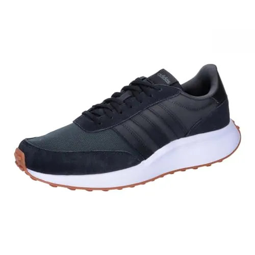 adidas Herren Run 70s Lifestyle Running Shoes, Carbon/Core Black/Cloud White - Herren-Sneaker mit regulärer Passform, ideal für den Alltag, aus hochwertigem Textil und Wildleder für optimalen Tragekomfort.