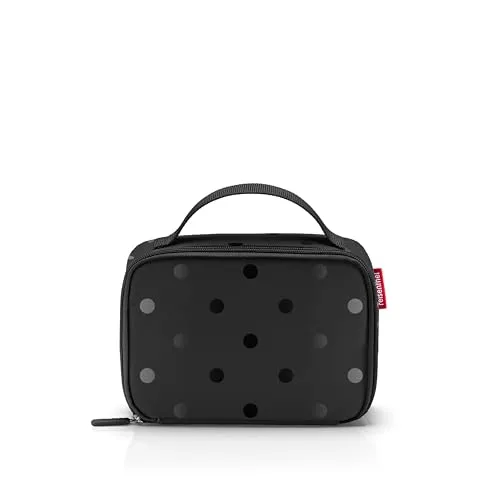 reisenthel thermocase Glossy dots Black – Kleine Kühltasche für Kosmetik, Medikamente, Snacks u. v. m. – Aus wasserabweisendem Material