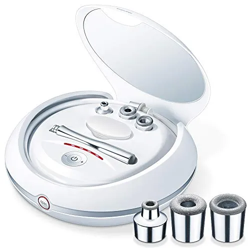 Beurer FC 100 Mikrodermabrasionsgerät, Gesichtspeeling mit Anti Aging Wirkung und Unterdruckmassage, Gesichtsreinigung für zuhause