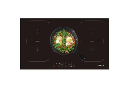 KB Elements Induktions-Kochfeld ELK106PF - Kochfeld mit 5 Zonen und Flexzone, leistungsstark mit 9400 Watt und Powerbooster für schnelles Kochen, ideal für moderne Küchen.