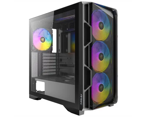 Antec AX-1000 ARGB Gaming Gehäuse schwarz - Stylisches Mid Tower PC Gehäuse für E-ATX, ATX, Micro-ATX und ITX. Mit RGB-Beleuchtung und optimaler Kühlung für ein beeindruckendes Gaming-Erlebnis.