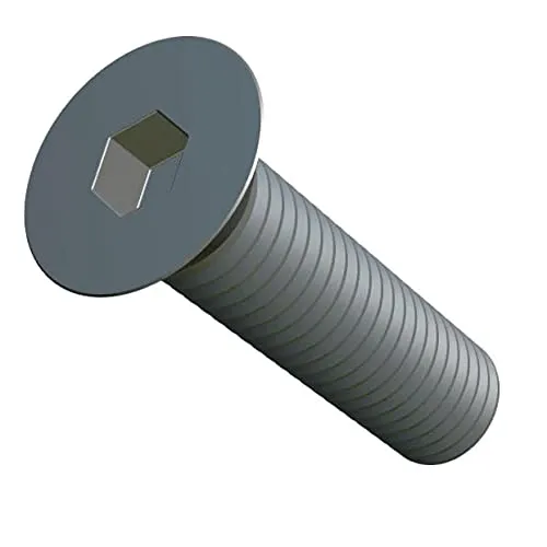 M6X12 Senkkopf Inbusschraube, Edelstahl-Innensechskantschrauben, Flachkopfbefestigung 5mm Schrauben geeignet für Metall, Konstruktion, Installation, Heimwerken (25 Stück)