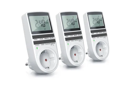 BEARWARE Digitale Zeitschaltuhr für Growbox und Growlampe - Zeitschaltuhr für Growbox, bietet 10 konfigurierbare Programme und spart Energiekosten durch intelligentes Abschalten. Ideal für effiziente Pflanzenpflege.