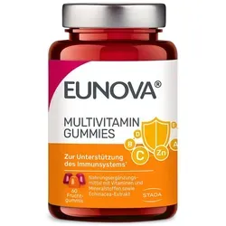 Eunova Multivitamin Gummies - Arzneimittel zur Unterstützung des Immunsystems mit Vitaminen, Mineralstoffen und Echinacea-Extrakt für mehr Energie und Wohlbefinden.