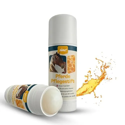 nimo® Pferde Pflegestift | für Pferde mit pflegendem Bienenwachs & Propolis | Pflegestift für gereizte Nüstern & trockene Stellen | gegen Mauke, trockene & juckende Stellen, Reizungen & Risse