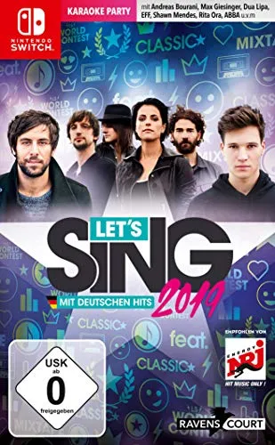 Let's Sing 2019 mit deutschen Hits (Switch) - Spiele für Nintendo Switch mit einer Mega Playlist aus deutschen und internationalen Chart-Hits, verbesserter Spracherkennung und Smartphone-App-Unterstützung für ultimativen Karaoke-Spaß!