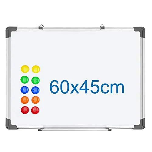 S SIENOC Whiteboard Magnetwand mit Alurahmen