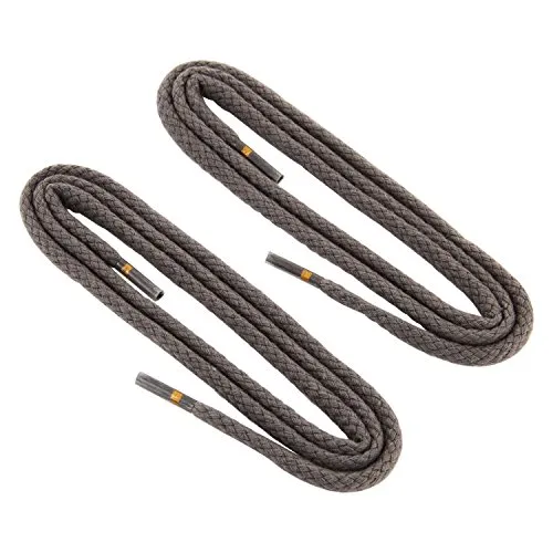 REMA 1 Paar Schnürsenkel - rund - Kordel - Ø 3,0 mm Längen (120 cm, Dunkelgrau)