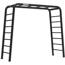 BERG Klettergerüst PlayBase M mit 2 Leitern - Schaukelgestell für vielseitigen Spielspaß im Garten. Robuste Konstruktion, keine Betonierung nötig und individuelle Zubehörwahl für Sport, Spiel und Entspannung.