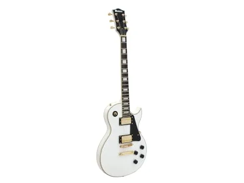 DIMAVERY LP-520 E-Gitarre, weiß/gold von Dimavery