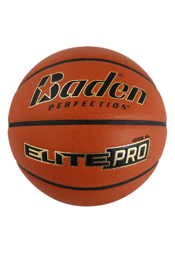 BADEN Basketball Elite Pro NFHS Spiel- und Trainingsball Gr. 6 - Hochwertiger Basketball für Indoor und Outdoor, ideal für Training und Spiele, Größe 6, unisex.