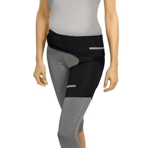 SPORLASTIC COXA-HIT Bandage rechts Gr.M schwarz - Medizinische Verbrauchsmaterialien für Taille & Bauch, bietet gezielte Unterstützung und Schmerzlinderung für die Hüfte, ideal für aktive Menschen.