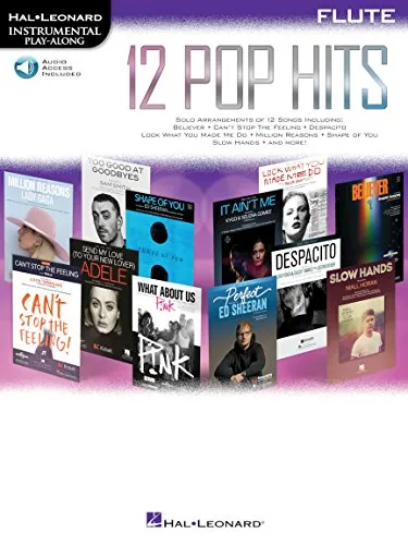 Pop Hits: Flute - Instrumental Play-along mit Audio - Medienwissenschaft: 12 beliebte Pop-Hits für Flöte mit herunterladbarem Audio für ein immersives Spielerlebnis.