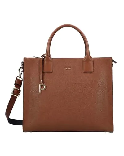 Picard Shopper Damen Avenue Cognac | Hochwertige Echtleder-Handtasche mit durchdachter Innenaufteilung - Elegante Handtasche aus strapazierfähigem Echtleder mit optimierter 2-facher Inneneinteilung und praktischem Reißverschluss. Flexibel tragbar dank abnehmbarem Schultergurt, ideal für den täglichen Einsatz.
