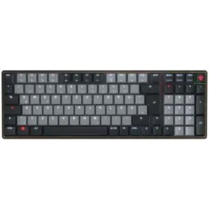 CHERRY KW 550 MX LP - Mechanische Low-Profile-Tastatur - Kabellose 96-%-Tastatur mit MX Low Profile Switches für direktes Tippgefühl, ideal für Multitasking mit bis zu 4 Geräten und wochenlanger Akkulaufzeit.