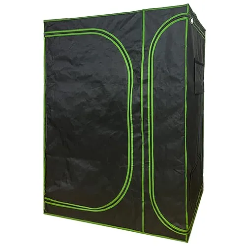 Kingpower Grow Box - Grow Zelt für Pflanzen, 160 x 120 x 205 cm - Zuchtzelte für Hydrokulturen, ideal für Indoor- und Outdoor-Anbau mit 99,9% Lichtundurchlässigkeit und hochreflektierender Innenseite für optimales Pflanzenwachstum.