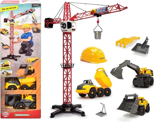 Dickie Toys Volvo Construction Baustellenset mit Kran