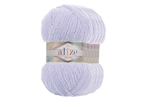 Alize 5 x 100g Alize Softy Plus Baby Strickgarn Kuschelwolle Häkelwolle, 600 m, 146 lavendel