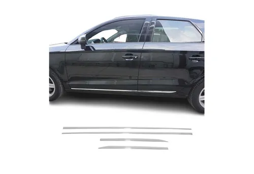 OMAC Zierleisten-Aufkleber für Citroen C4 Aircross Cactus Picasso - 4tlg, Chrom - Hochwertige Zierleisten aus rostfreiem Edelstahl, speziell für Citroen-Modelle. Schützen Sie Ihr Fahrzeug vor Kratzern und verleihen Sie ihm gleichzeitig einen eleganten Look. Einfache Montage ohne Bohren.