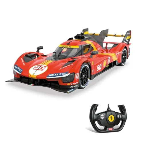 Mondo Motors Ferrari 499P Le Mans, Modell im Maßstab 1:14, bis zu 10 km/h Geschwindigkeit, Spielzeugauto für Kinder 63792