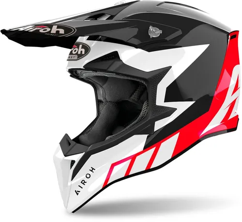 Airoh Motocrosshelm Wraaap Reloaded schwarz XXL - Motorradhelm in Größe XXL, leichtes Polyester-Material für maximalen Komfort und Sicherheit beim Offroad-Fahren.