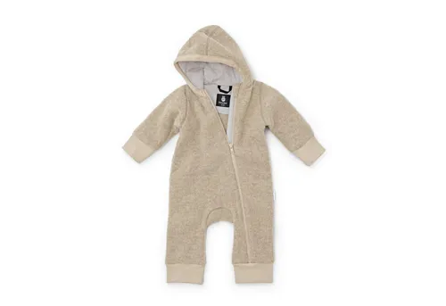 Ehrenkind Fleeceoverall mit Kapuze, Wollfleece aus feinster Merinowolle (100% Bio-Merinowolle, Atmungsaktiv & temperaturausgleichend) Wollfleece-Overall