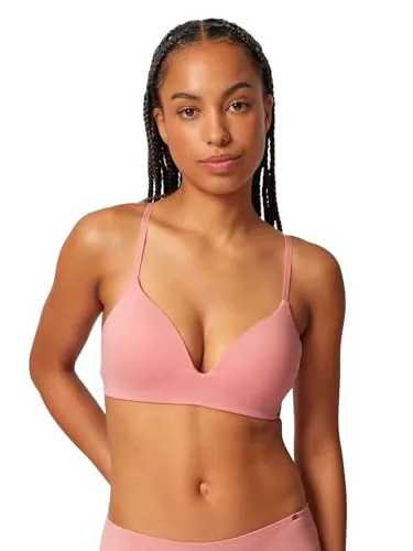 Skiny Triangel Schalen BH ohne Bügel Classicotton 081992 Gr. 85C in Bridal Rose
