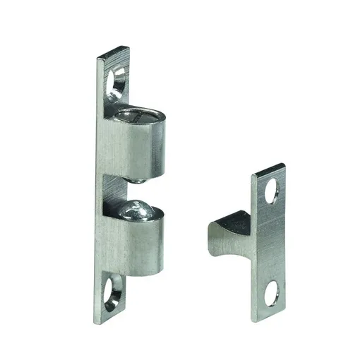 Hettich Kugelschnäpper, 42 x 8 mm, Messing vernickelt, 2 Stück (3,48 EUR/Stück)