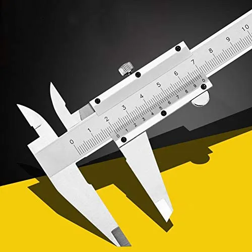 0-300 mm Messschieber,Kohlenstoffreicher Stahl Präzisions Messschieber mit hoher Messgenauigkeit zum Tiefenmessung Innenmessung Außenmessung (0-300mm)