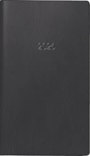 BRUNNEN Taschenkalender Mod. 755 '26 | A6 quer, Kunststoff, schwarz