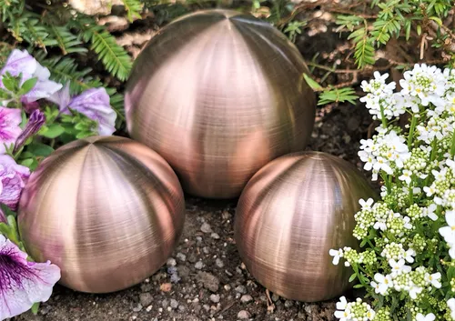 3er Set Dekorationskugel aus Edelstahl von Jürgen Bocker – Gartenambiente