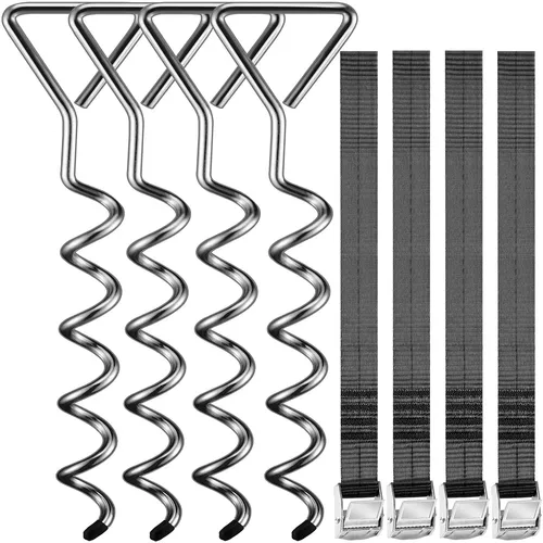 monzana Spanngurt Set mit 4 Bodenankern von Deuba