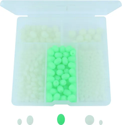 Angeln Perlen Leuchtperlen Sortiments Box Lockperlen Stopperperlen 335 Stück