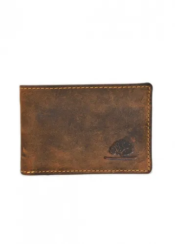 Geldbörse Scheintasche Geldbörse Greenburry Vintage Leder super mini 3er Karten