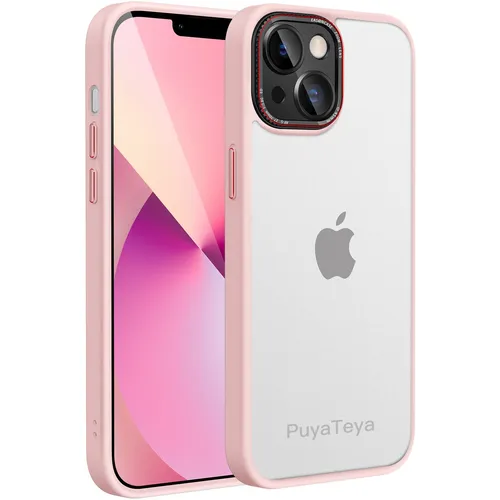 Für Apple iPhone 13/14 Handyhülle Silikon Bumper Case Back Cover hell Pink