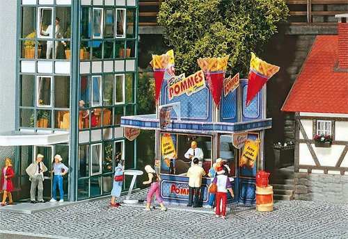 Faller 140444 Spur H0 - Kirmes - Kirmesbude Pommes XXL NEU und OVP