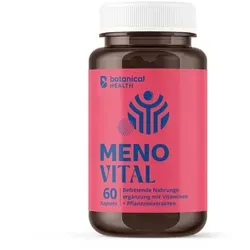 MENO VITAL Rhabarber Rotklee Traubenkern Vit.Kaps. 60 St. - Arzneimittel zur Unterstützung in der Menopause, enthält wertvolle Pflanzenstoffe für ein harmonisches Wohlbefinden.