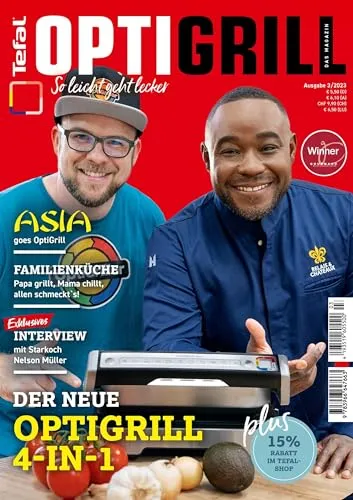 OptiGrill Magazin: So leicht geht lecker. Der neue OptiGrill 4-in-1. Mit Starkoch Nelson Müller und Benni Hetterich 