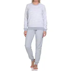 Normann Damen Frottee Pyjama langarm in Rosa (Größe 40-42) von Normann