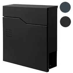 HWC-B30 Wandbriefkasten mit Zeitungsfach - Moderne Briefkästen aus pulverbeschichtetem galvanisiertem Stahl mit praktischem Zeitungsfach und großem Einwurf - ideal für trockene Zustellung Ihrer Post.