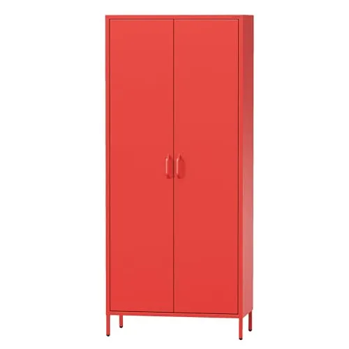 Jan Nowak Kleiderschrank 2 Türig Glitzernd - Flavio - Kleiderschrank für Schlafzimmer und Kinderzimmer mit einzigartiger Sparkling Brilliance-Beschichtung, bietet hervorragende Organisation durch 3 Stauraumzonen und ist kratzfest und langlebig.