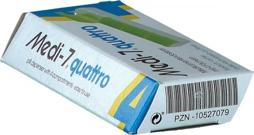 MEDI 7 quattro Medikamentendosierer 4-Fächer grün 1 St